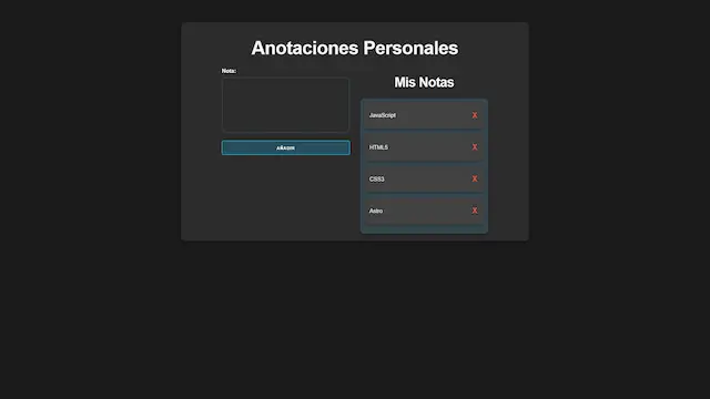 Anotaciones Personales